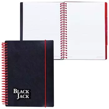 Тетрадь-блокнот 150 л. клетка Black Jack
