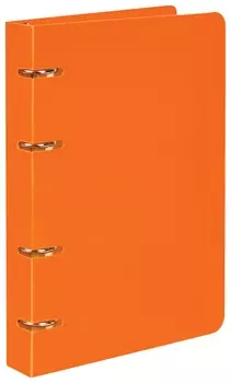 Тетрадь на кольцах 80 л. клетка Оранжевый