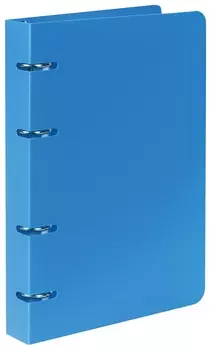 Тетрадь на кольцах в клетку, цвет синий, 80 листов