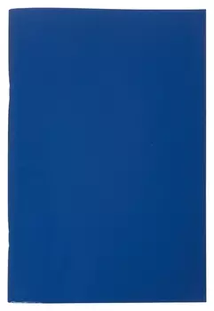 Тетрадь общая а4,96л,клет,скреп,обл.бумвинил,блок офсет-2 синяя