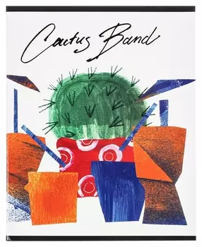 Тетрадь общая а5,48л,кл,скреп,мел.кар,уф-лак №1 School Cactus Band барабаны