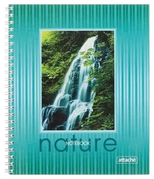 Тетрадь общая Attache,80л,клет,а5,спир,обл.мел.карт