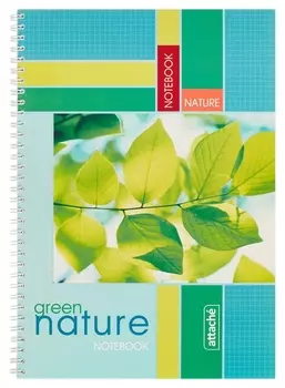 Тетрадь общая Attache,96л,клет,а4,спир,обл.мел.карт