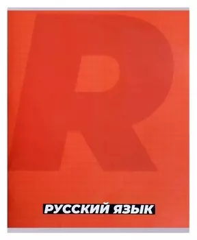 Тетрадь предметная "Monotone"36 листов в линейку"русский язык", со справочным материалом, обложка мелованая бумага, блок № 2, белизна 75% (Серые листы)