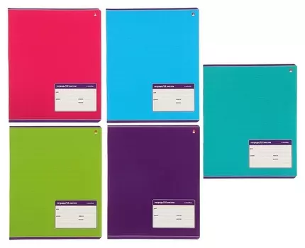 Тетрадь школьная а5,12л,линия классика 5 цветов 7-12-009/2