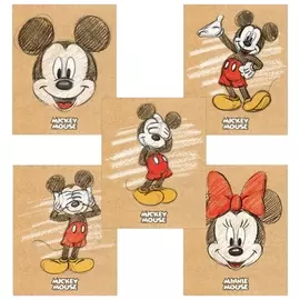 Тетрадь в клетку 48 листов А5 Микки Маус