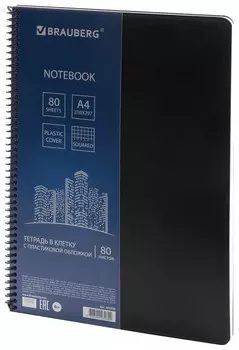 Тетрадь в клетку 80 листов А4 Metropolis