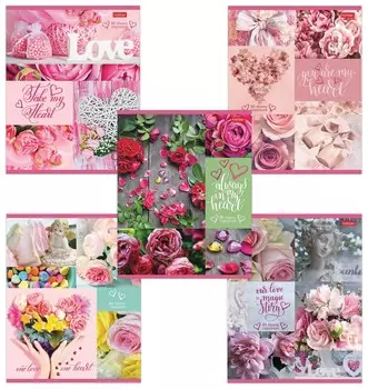 Тетрадь в клетку 80 листов А5 My heart