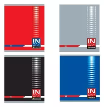 Тетрадь в клетку In day, 48 листов