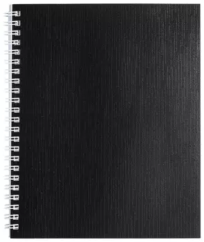 Тетрадь в клетку Metallic, цвет чёрный, 96 листов