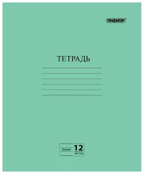 Тетрадь в линейку 12 листов