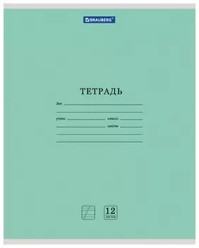 Тетрадь в линейку 12 листов косая линия Классика New