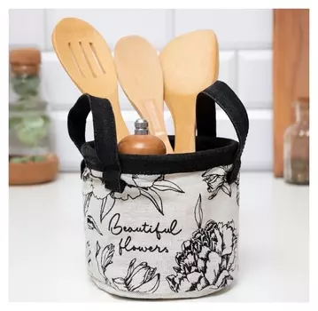 Текстильная корзинка этель "Цветы", 12*14 см