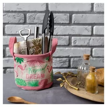 Текстильная корзинка "Tropical Dream" 14х12см