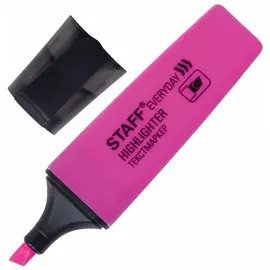 Текстовыделитель Staff Everyday, розовый, скошенный наконечник, 1-5 мм, 151641