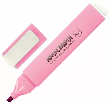Текстовыделитель юнландия "Colorstar Pastel", пастельный розовый, линия 1-4 мм, 151712