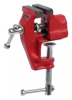 Тиски слесарные Tundra, винтовой зажим, 40 мм