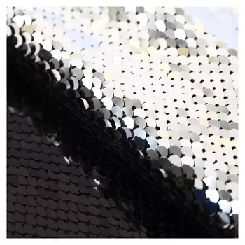 Ткань для пэчворка «Чёрная-серебряная», 33 × 33 см