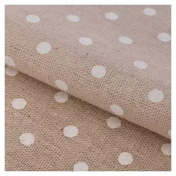 Ткань для пэчворка «Холща истории в горошек», 50 × 50 см