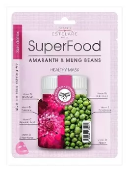 Тканевая маска для лица Амарант и Бобы Мунг