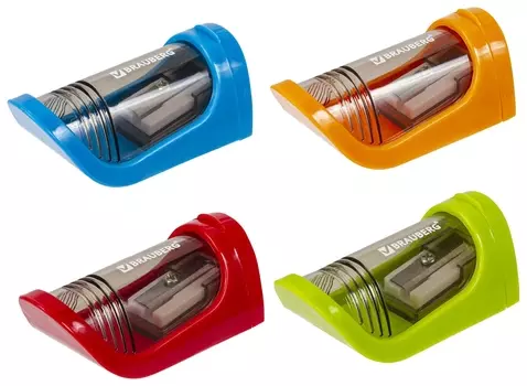 Точилка Brauberg "Sharp", с контейнером, пластиковая, корпус 228462