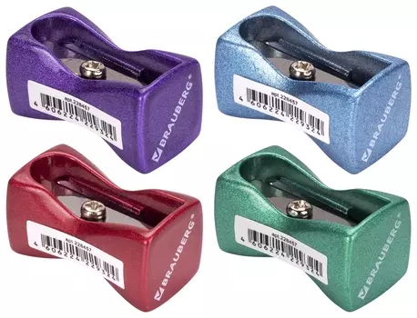 Точилка Brauberg "Zigzag", металлическая, корпус 228457