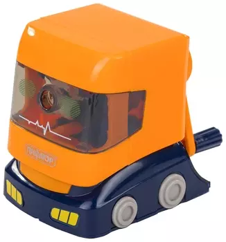 Точилка механическая пифагор "Грузовик", корпус оранжевый, 228488