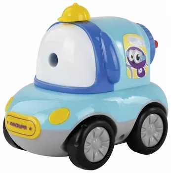 Точилка механическая юнландия "Машина юнландика", корпус голубой, для чернографитных и цветных карандашей, 228479