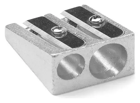 Точилка металлическая два отверстия AG 1006