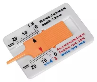 Толщиномер протектора шин, 0-20 мм