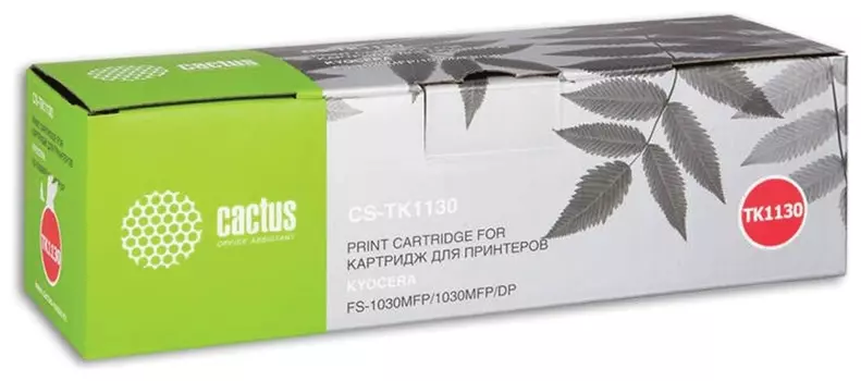 Тонер-картридж CACTUS (CS-TK1130) для KYOCERA FS-1030MFP/1130MFP/M2030DN, ресурс 3000 стр.