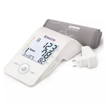 Тонометр MED-55 + адаптер, универсальная манжета 22-42 см, тройное измерение 3Check, дисплей-светофор, Micro USB разъем питания