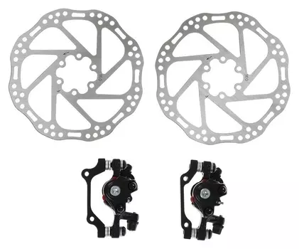 Тормозной комплект (Задний+передний) Dsc-310/rpt004b, механ., дисковый, ротор 160мм, калипер
