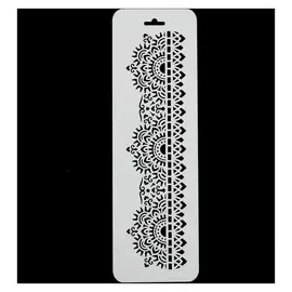 Трафарет бордюрный "Кокошник" пластик, 10х32 см