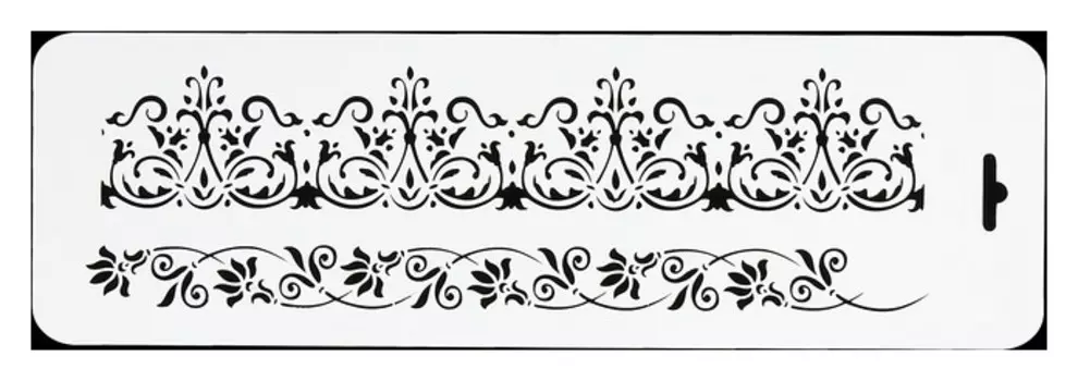 Трафарет бордюрный "Кованная строгость" пластик, 10х32 см