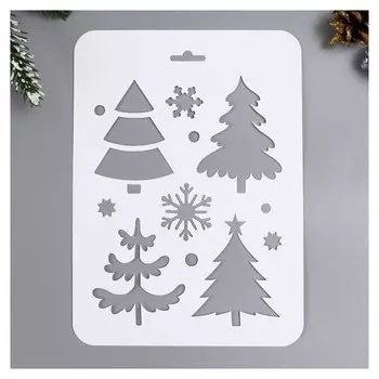 Трафарет "Деревья" 16х22 см