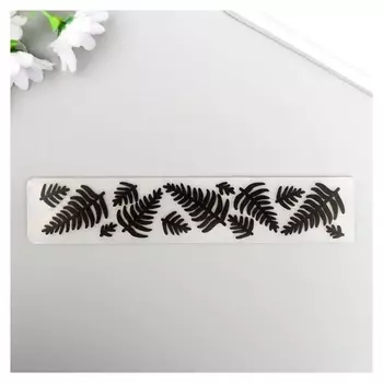 Трафарет для эмбосирования пластик "Пальмовые листья" 3х15 см