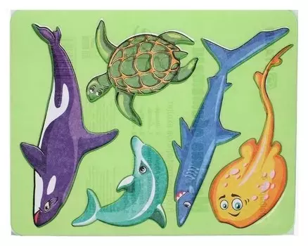 Трафарет для рисования «Морские обитатели», европодвес