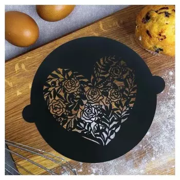 Трафарет для выпечки «Сердце», 19 × 22 см