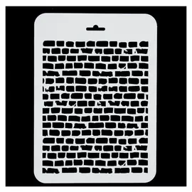 Трафарет фоновый "Кирпичи" пластик, 16х22 см