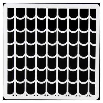 Трафарет пластик "Арт-модуль черепица" 15х15 см