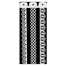 Трафарет пластик "Бордюр. узоры" 10х23 см