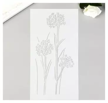 Трафарет пластик "Чертополох" 23х12 см