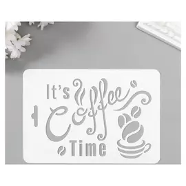 Трафарет пластик "Кофе" 10,5х15 см