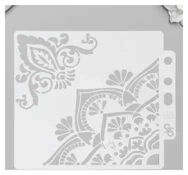 Трафарет пластик "Восточные рисунки" 13х14 см