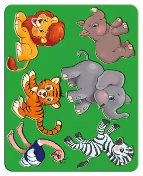 Трафарет веселые зверята луч, 10С 530-08