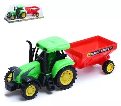 Трактор инерционный «Фермер» с прицепом