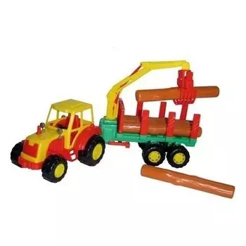 Трактор с полуприцепом - лесовозом Мастер