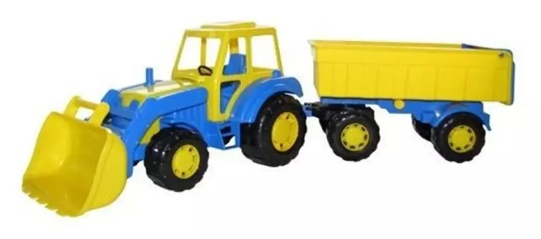 Трактор с прицепом №1 и ковшом Алтай