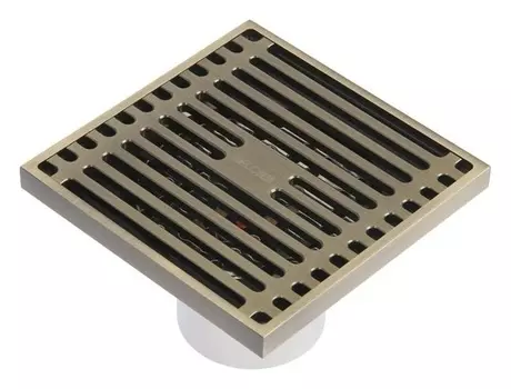 Трап Aflorn Af10610c-10, D=50 мм, вертикальный, 100х100 мм, латунь, античная бронза